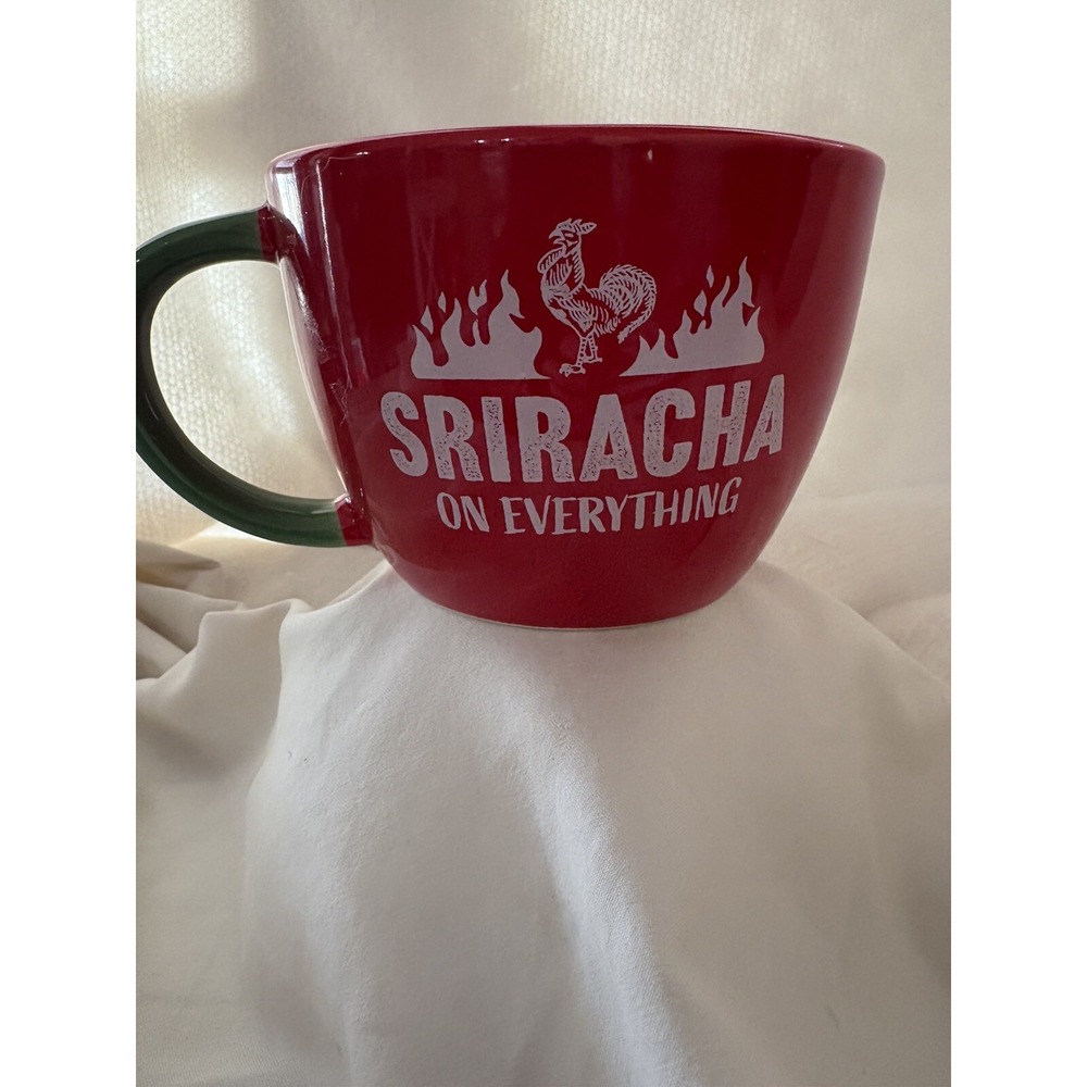 I Put Sriracha on My Sriracha Jumbo Ceramic Noodle Bowl Mug Spicy Siracha